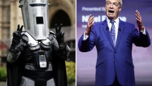 Nigel Farage reelegido diputado en el Reino Unido en unas elecciones ridículas contra un candidato con cara de basura